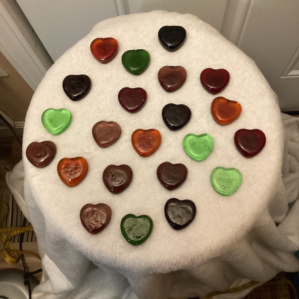 22 Hearts- Crystal Glass Chakra Jewelry Arts and Crafts